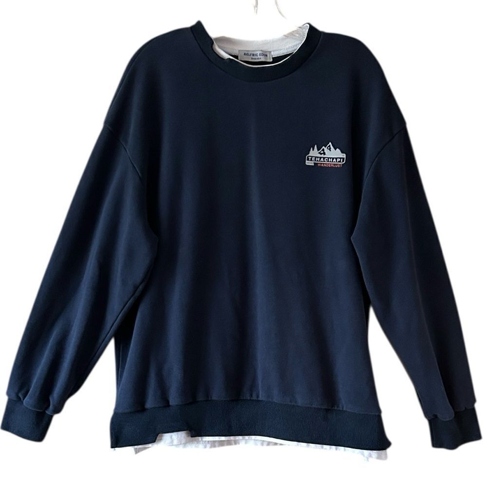 Aelfric Eden Navy Blue Crewneck Sweatshirt